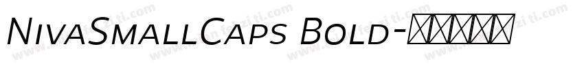 NivaSmallCaps Bold字体转换